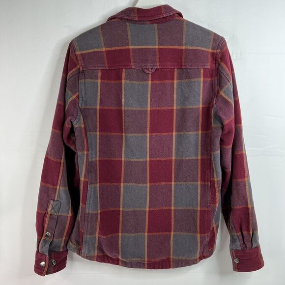 Toad & Co Size S Shirt Jacket Mojac Dos Shirtjac Heavyweight Flannel Snap FLAW - Picture 15 of 16
